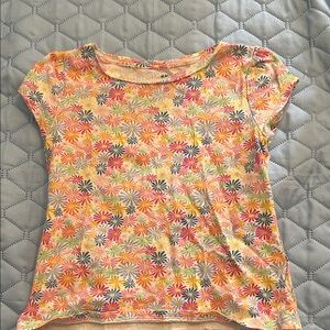 H&M Multicolor Floral Long Sleeve Tee